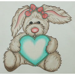 R998 Brown Bear w/ Green heart