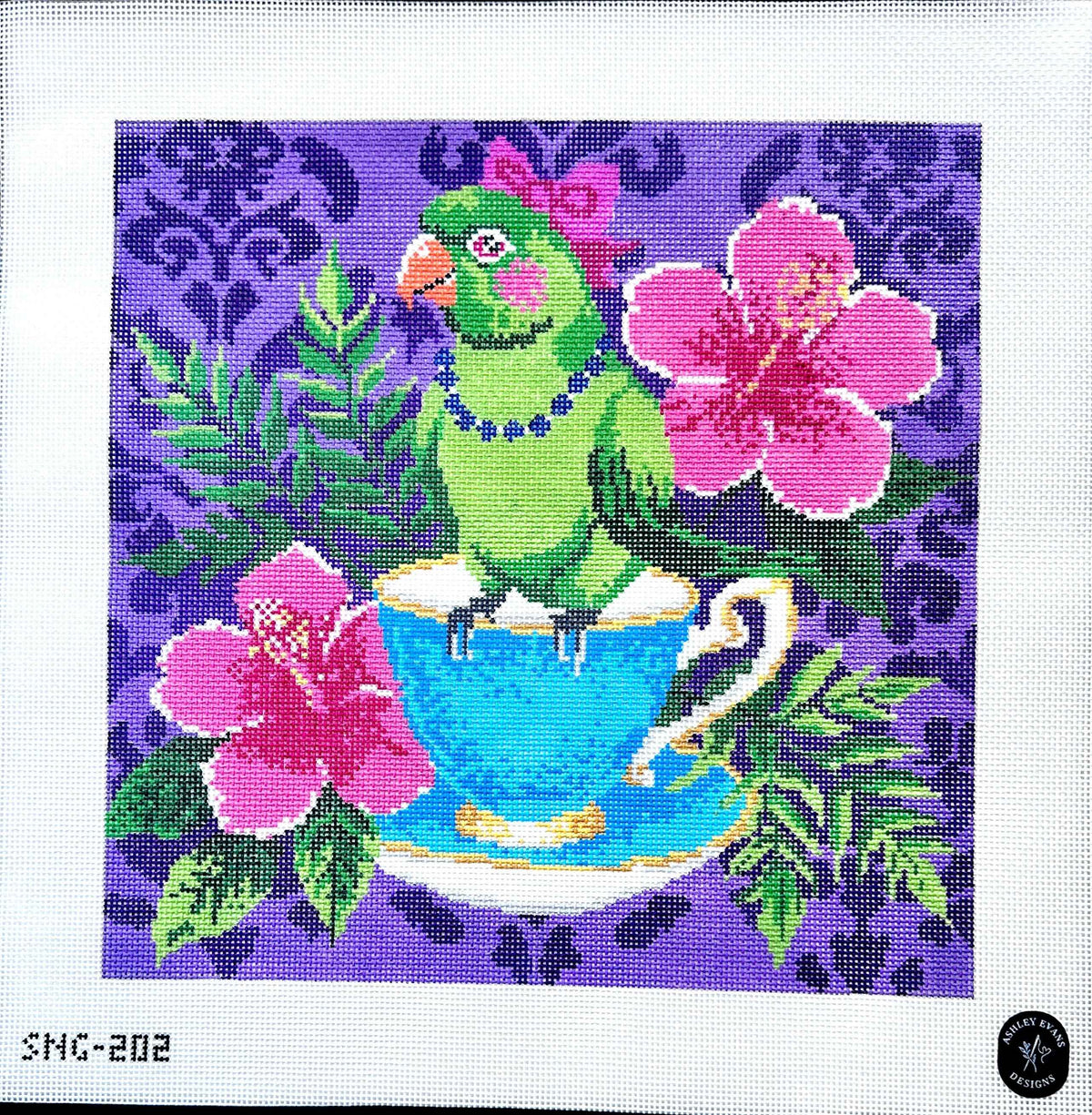 SNG-202_AED Tea with Bijou Parrot in Teacup