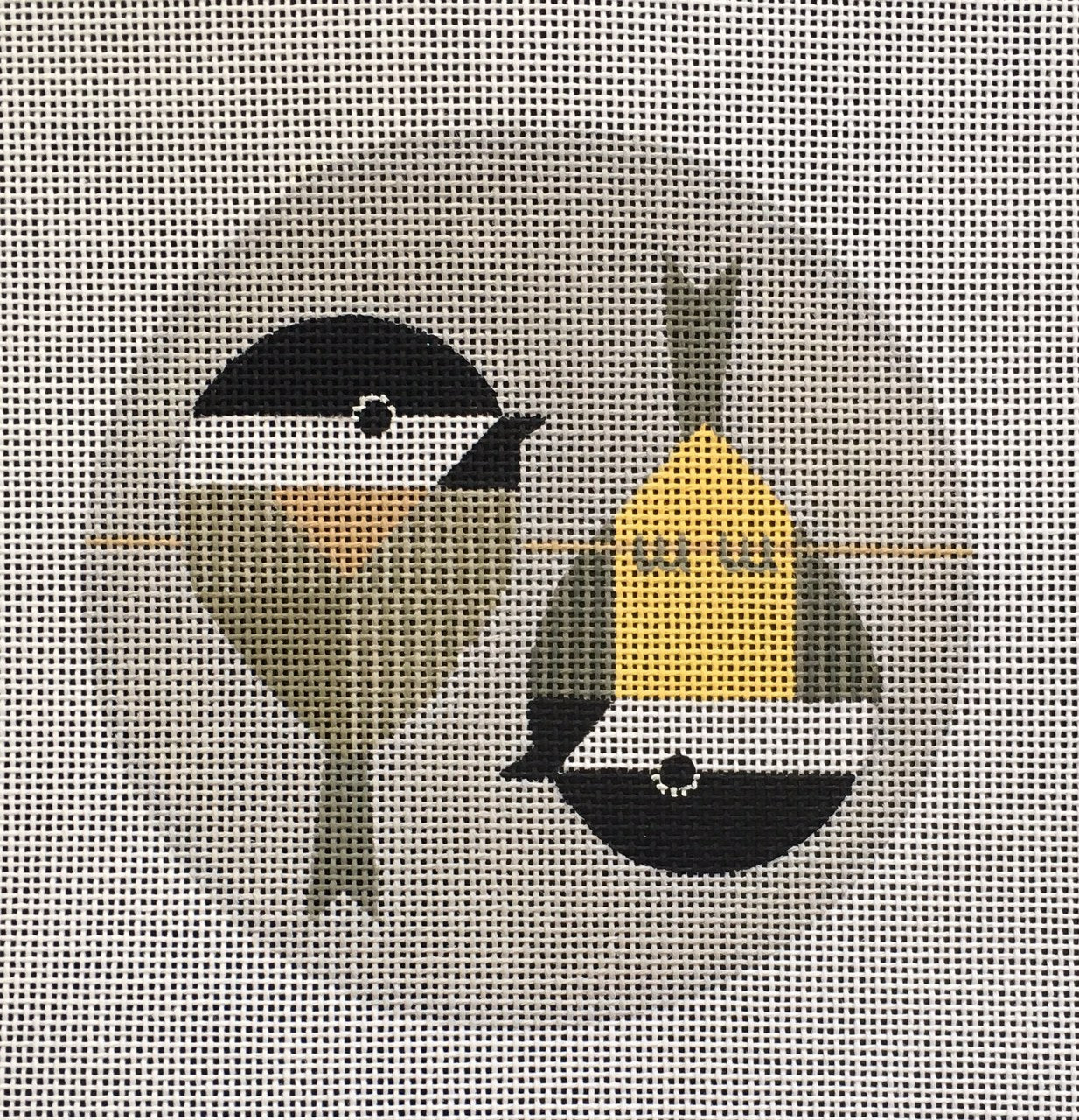 SP-007 Chickadees Hanging on a Wire