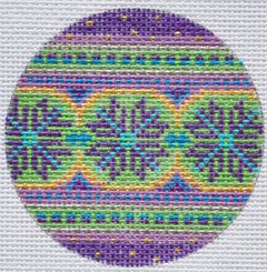 TM-01 Purple Snowflake Round