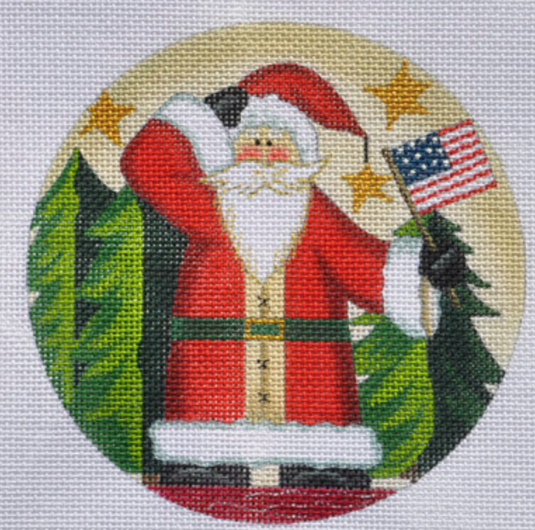 LK-56 Santa with Flag