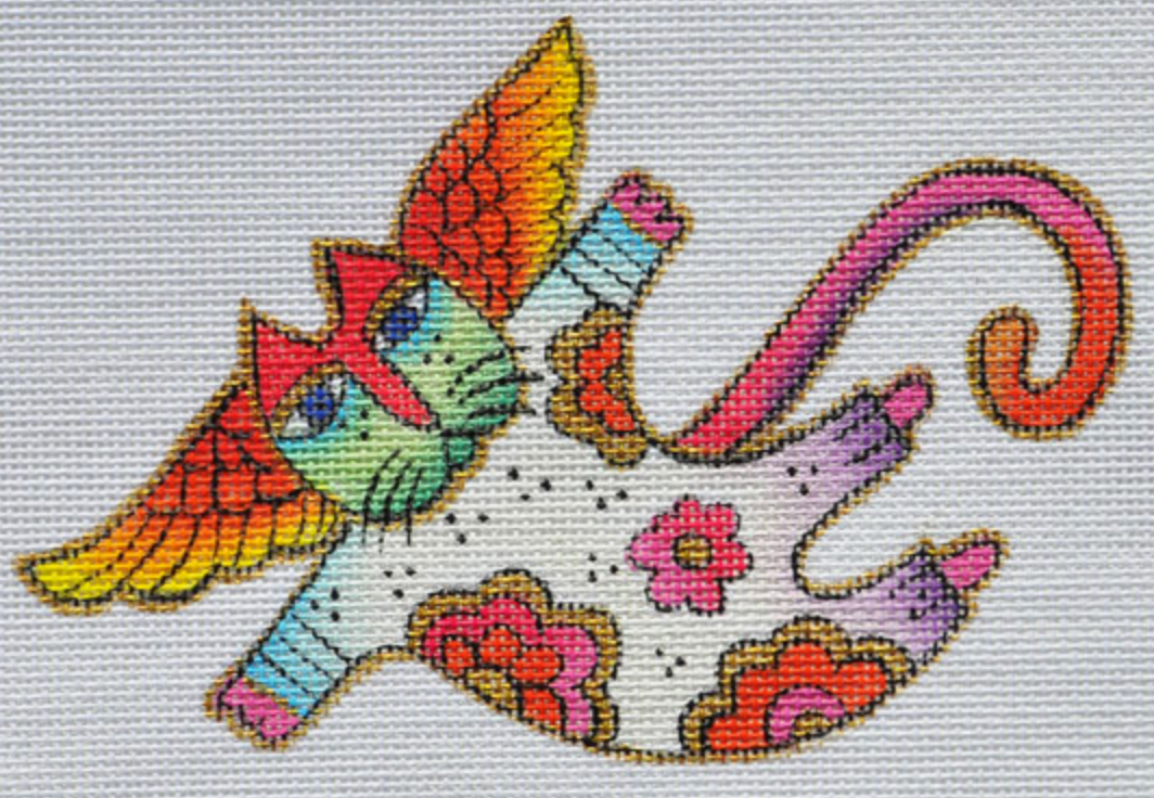 LB-127 Floral Angel Cat