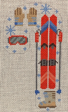 CH-459 Skiing Candy Cane