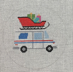 AL-069 Christmas Post Office Delivery Truck