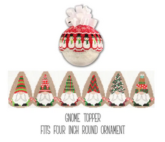 SA-XO85 Christmas Gnomes Ornament Topper