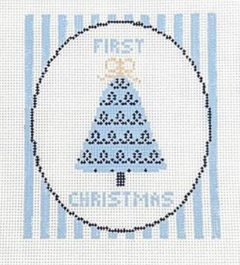 GP115a Baby's First Christmas - Blue