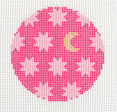 GP97A Moon and Stars Round - Pink