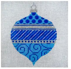 JP-X304-1 Blue Polka Dots and Swirls