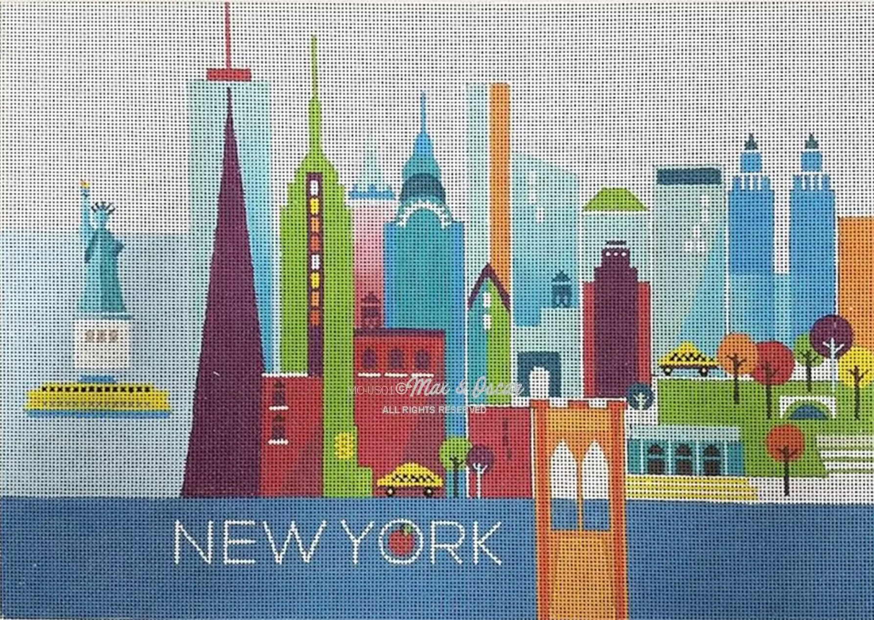 MO-US1 NY-USA Travel Poster