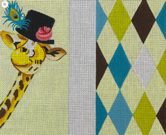EY185 Eye Glass Giraffe with Black Hat