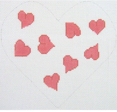 Silver Needle 159P- Heart Pillow Pink