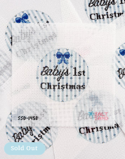 SSD-145B Salt and Sand Needlepoint Designs Baby's 1st Christmas