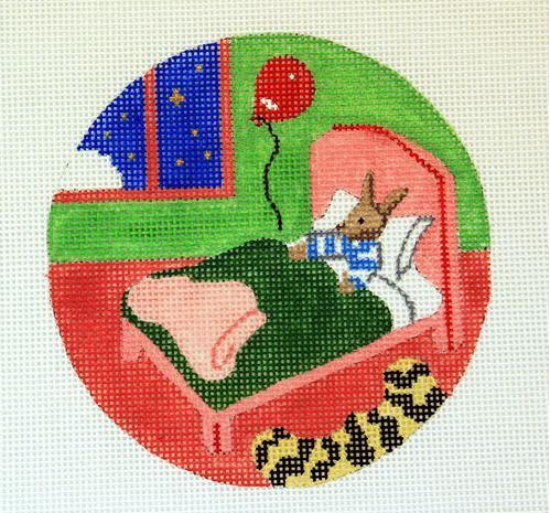 481 Goodnight Moon Bunny in Bed Ornament