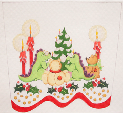 CSC50-18 Stocking Cuff Dinosaurs