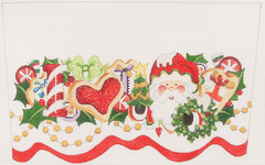 CSC96-13 Stocking Cuff I Heart Santa