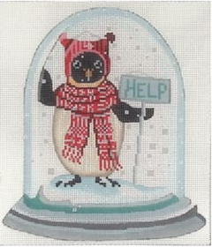 FF-XO03 Christmas Penguins in Snowglobe