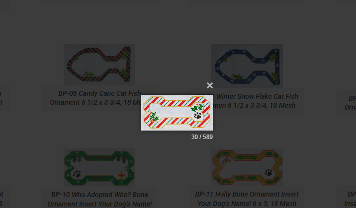 BP-02 Candy Cane Bone Ornament