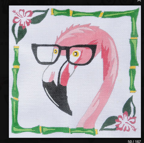 ZIA-59 Flamingo with Glasses