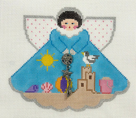 Painted Pony PP996EE Angel with Charms: Sandcastle