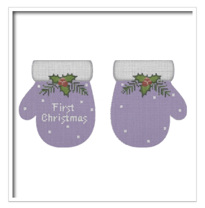MT13 First Christmas Mittens - Purple