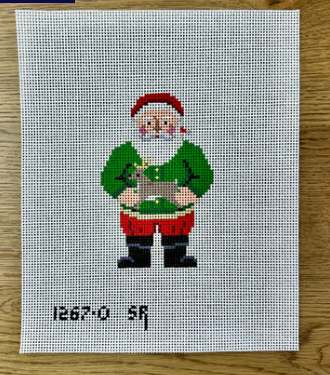 1267-O Reindeer Santa