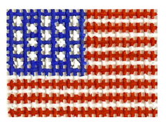 M1 Patriotic flag mini