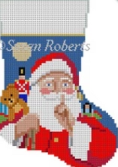 5467 SR Moonlight Shhh Santa Mini Stocking