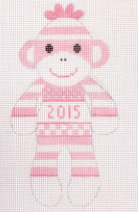 JM SM-6g Sock Monkey 1st Christmas Girl