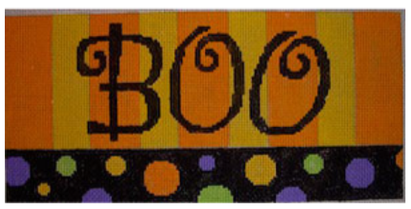 908 Boo Stripes Frieze