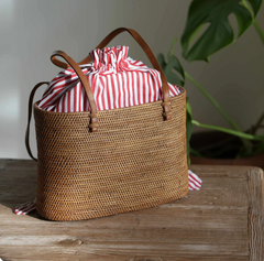 Bali Rattan Tote Bag- Large