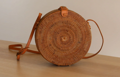 Bali Round Rattan Cross Body