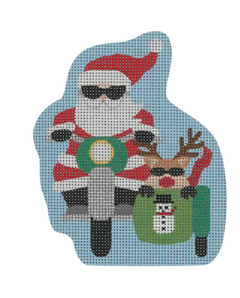 SAN10 Snowman Sidecar Santa