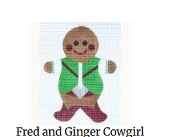 WG11093 Fred and Ginger Cowgirl Gingerbread Boys