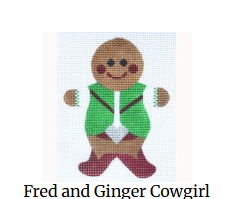 WG11093 Fred and Ginger Cowgirl Gingerbread Boys