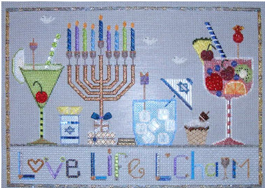SF L'Chaim Drinks With Stitch Guide and Embellishments