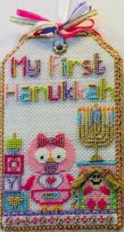 SMF My First Hanukkah Tag with Stitch Guide- Girl