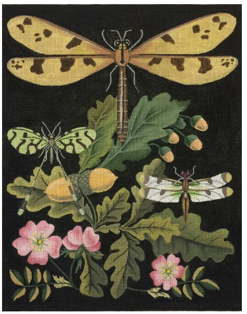2151B DRAGONFLY WITH ACORNS