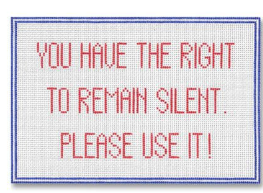 SS21 You Have the Right to Remain Silent. Please Use it