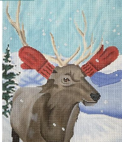 SC-PL73 Elk with Red Mittens