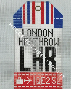 HN2021 London Heathrow Retro Travel Tag
