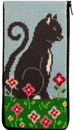 SZ495 Purrfect Cat Zip Eyeglass Case