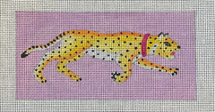 605 Purple Leopard Eyeglass Case