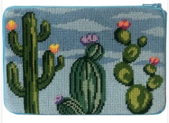SZ635 Flowering Cacti Cosmetic Purse