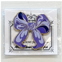 Large Purple Bow needle minder by Accoutrement Designs
