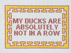 Ducks Are Not in a Row Needlepoint Canvas