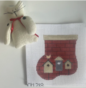 CM218 Birdhouses Mini Sock with Kitty Cat Insert