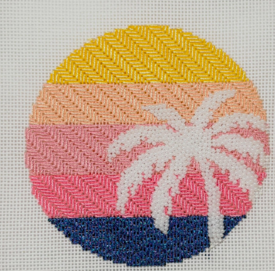 L-33Palm Tree on Stripes