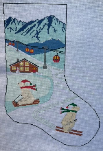 TSS-163 Polars Skiing Stocking