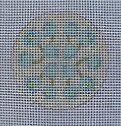 TSS-170 Blue Flowers Coaster