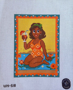 WN-518_AED Simone Sip Back & Relax Beach Woman